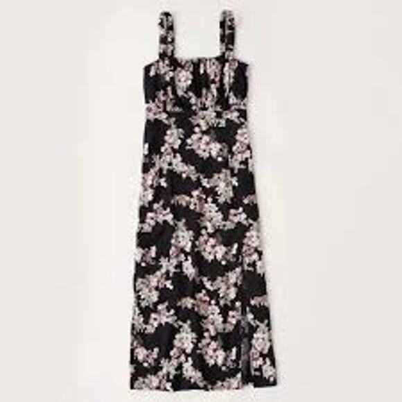 ABERCROMBIE & FITCH Midi Slip Dress Milkmaid Babydoll Moody Floral Size Small S - Picture 1 of 4